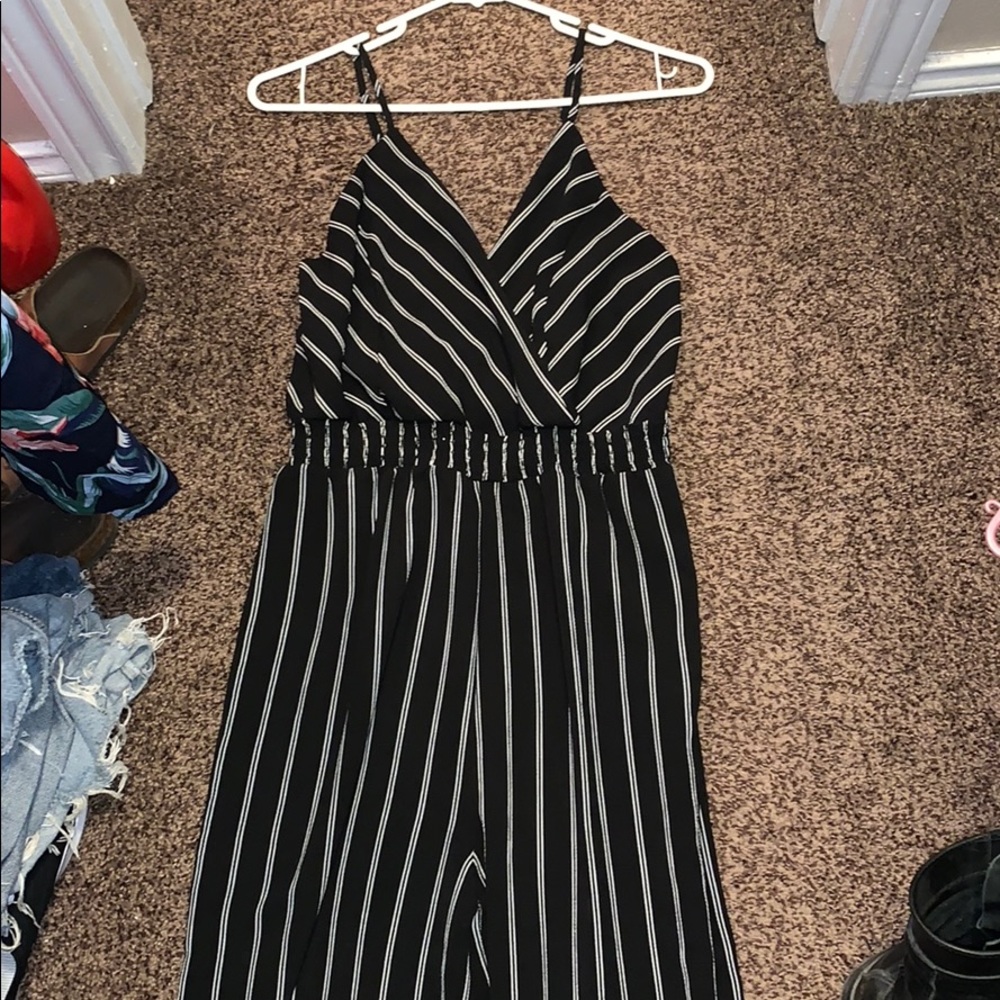 Wide leg pantsuit